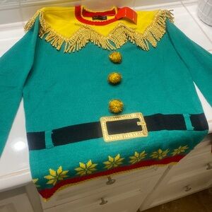Christmas soldier ugly Christmas party fun sweater New men’s S, women’s M